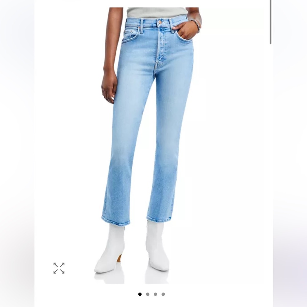 MOTHER The Tripper High Rise Ankle Flare Jeans in Cat Daddy